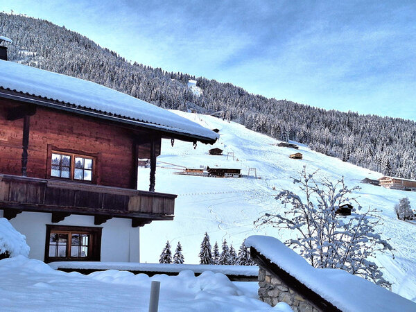 Blick auf die Skipiste